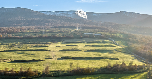 発電所遠景